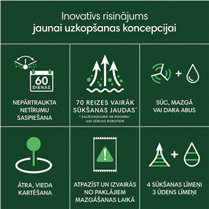 iRobot Roomba 205 DustCompactor Combo, wet & dry, juodas - Dulkių siurblys robotas
