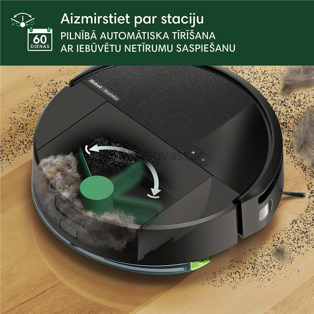 iRobot Roomba 205 DustCompactor Combo, сухая и влажная уборка, черный - Робот-пылесос