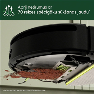 iRobot Roomba 205 DustCompactor Combo, wet & dry, juodas - Dulkių siurblys robotas
