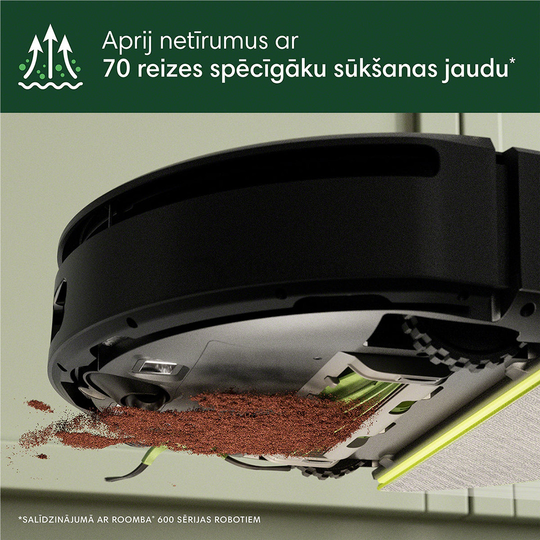 iRobot Roomba 205 DustCompactor Combo, wet & dry, juodas - Dulkių siurblys robotas
