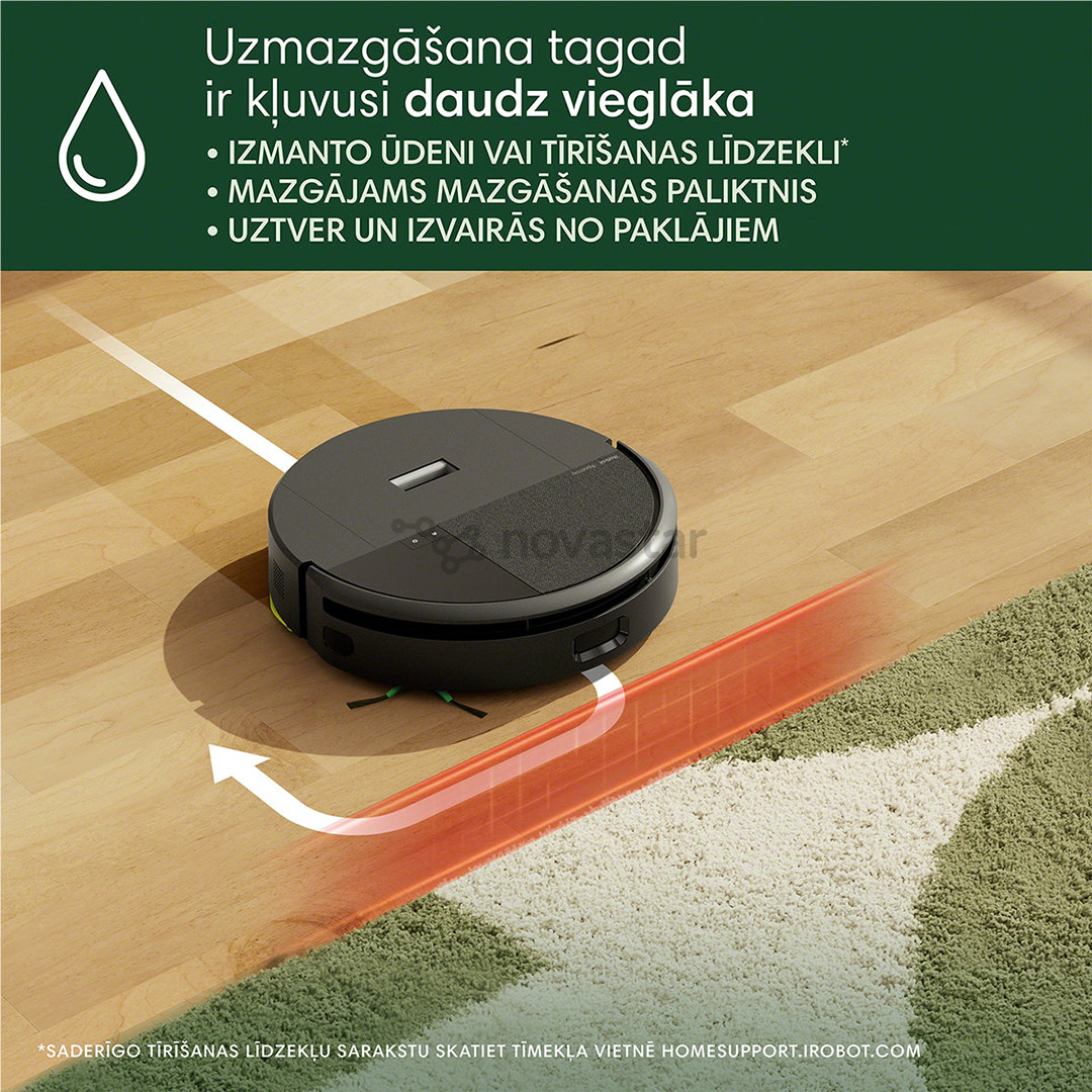 iRobot Roomba 205 DustCompactor Combo, wet & dry, juodas - Dulkių siurblys robotas