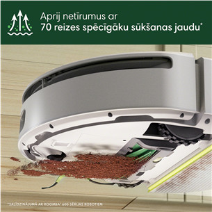 iRobot Roomba 205 DustCompactor Combo, wet & dry, baltas - Dulkių siurblys robotas