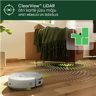 iRobot Roomba 205 DustCompactor Combo, wet & dry, baltas - Dulkių siurblys robotas