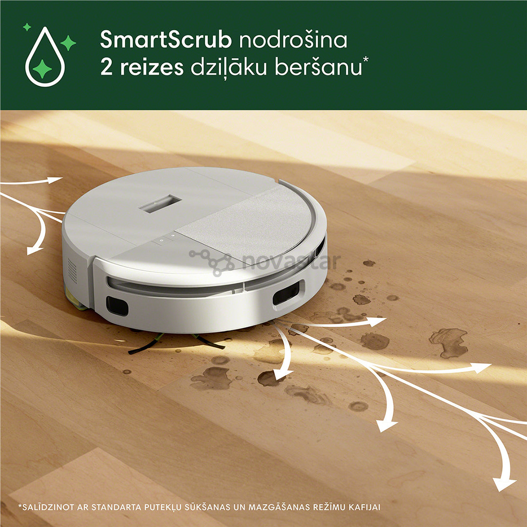 iRobot Roomba 205 DustCompactor Combo, wet & dry, baltas - Dulkių siurblys robotas