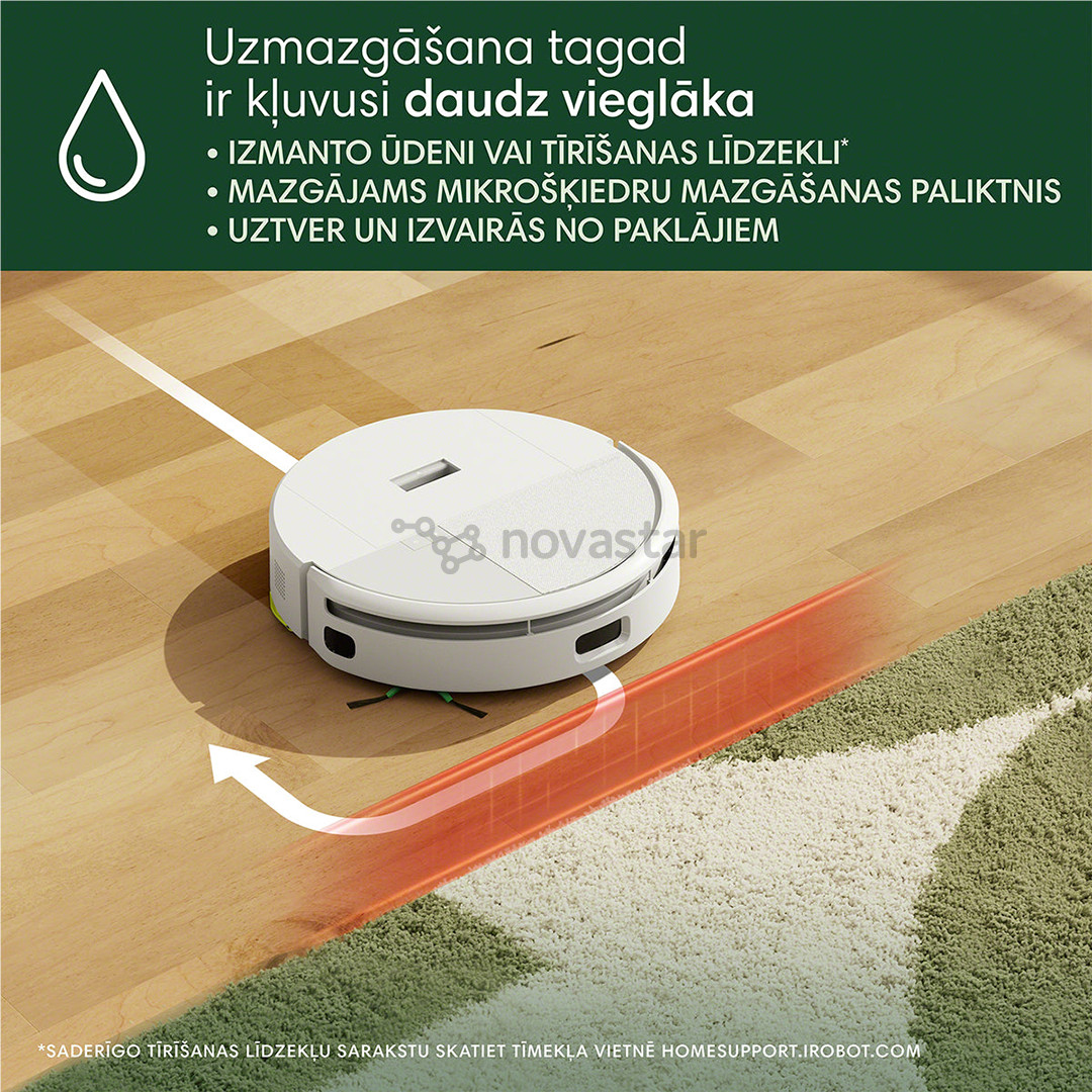 iRobot Roomba 205 DustCompactor Combo, wet & dry, baltas - Dulkių siurblys robotas