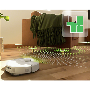 iRobot Roomba® Plus 405 Combo, сухая и влажная уборка, белый - Робот-пылесос