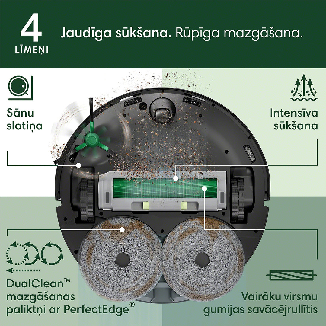 iRobot Roomba® Plus 505 Combo, Wet & Dry, black - Robot vacuum cleaner