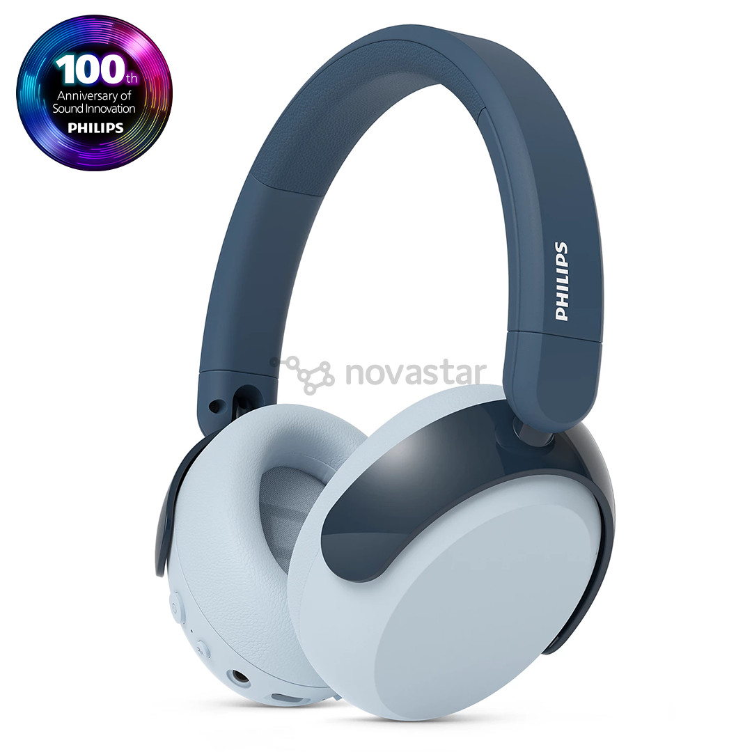 Philips TAK5500, active noise-cancelling, real teal - Wireless headphones for kids