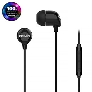 Ausinės Philips TAE2146, USB-C, juodos TAE2146BK/00