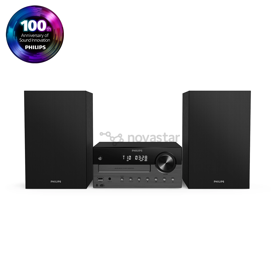 Philips TAM4505M2 Micro Music System, 2.0, juodas - Muzikinis centras