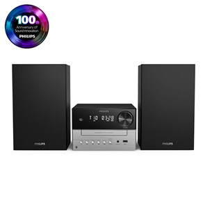 Philips TAM3205, 2.0, черный/серебристый - Музыкальный центр TAM3205M2/12