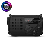 Philips TAR1609, black - Portable radio with flashlight