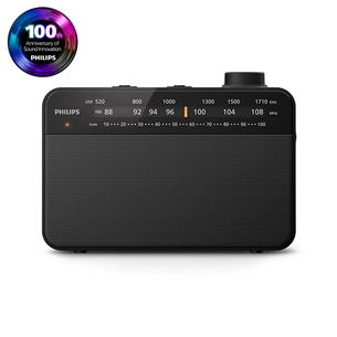 Philips TAR2509, juodas - Radijas TAR2509/10