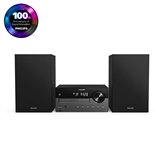 Philips TAM4505, 2.0, 60 W, Bluetooth, USB, CD, black - Music Center
