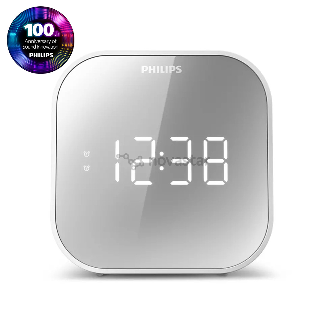 Philips TAR4406/12, FM, USB, белый - Радиочасы
