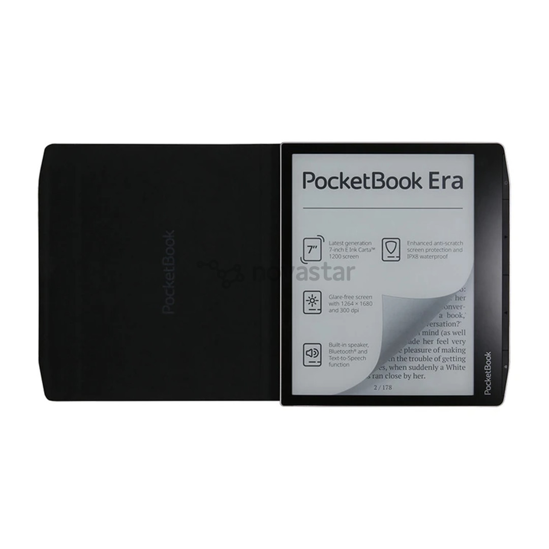 PocketBook Charge Cover, 7'', Era series, canvas black - E-reader cover