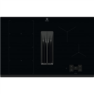 Electrolux 900 XT SensePro, ширина 80 см, черный - Интегрируемая индукционная варочная панель с вытяжкой ECC8549