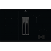 Electrolux 900 XT SensePro, width 80 cm, black - Built-in induction ExtractorHob