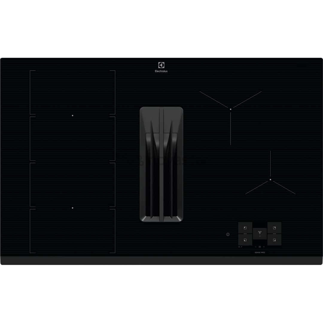 Electrolux 900 XT SensePro, ширина 80 см, черный - Интегрируемая индукционная варочная панель с вытяжкой
