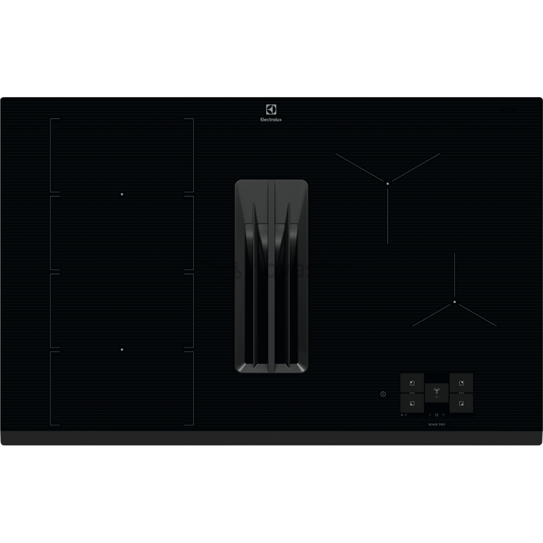 Electrolux 900 XT SensePro, width 80 cm, black - Built-in induction ExtractorHob