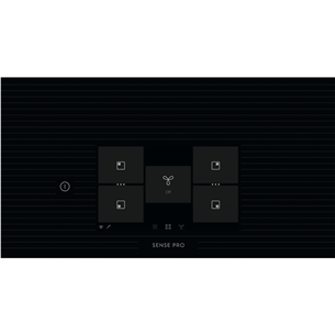 Electrolux 900 XT SensePro, width 80 cm, black - Built-in induction ExtractorHob