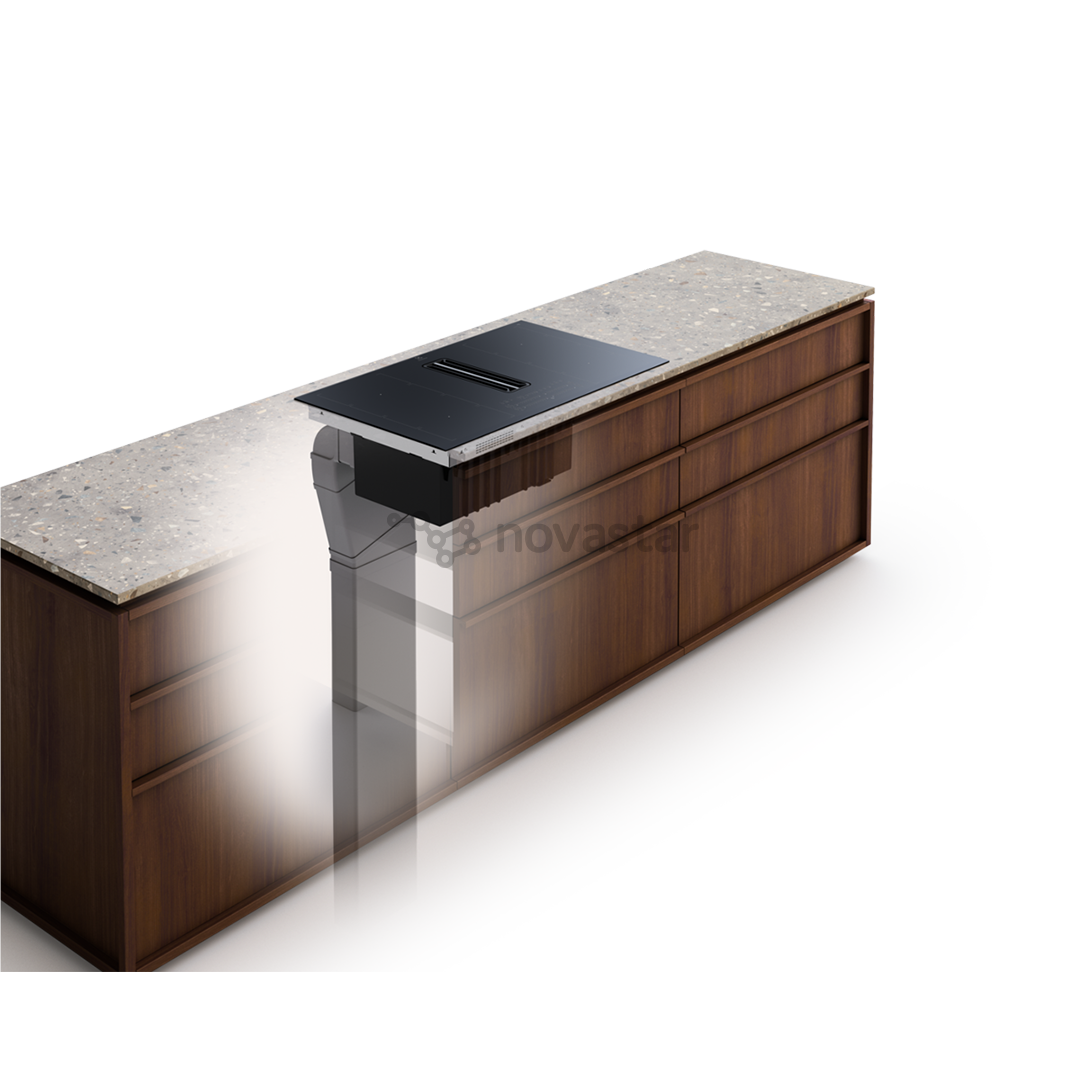 Electrolux 900 XT SensePro, width 80 cm, black - Built-in induction ExtractorHob