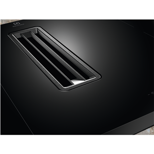 Electrolux 900 XT SensePro, width 80 cm, black - Built-in induction ExtractorHob