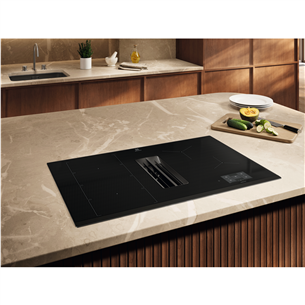 Electrolux 900 XT SensePro, width 80 cm, black - Built-in induction ExtractorHob