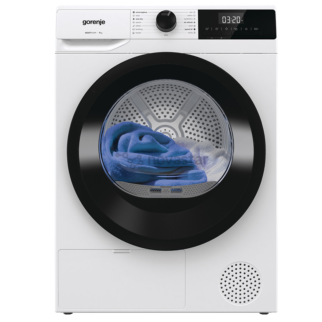 Gorenje, šilumos siurblys, 7 kg, gylis 51 cm - Džiovyklė