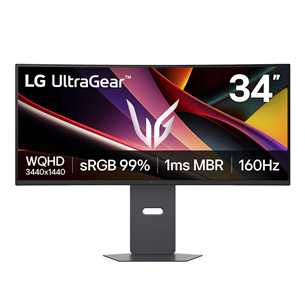 LG UltraGear G600A, 34'', WQHD, VA, 160 Hz, curved, black - Monitor 34G600A-B