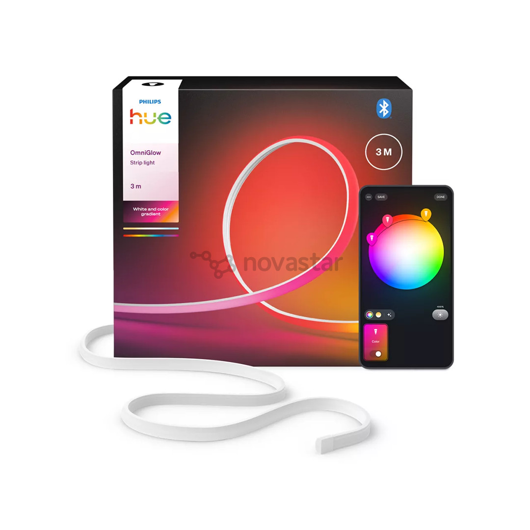 Philips Hue OmniGlow Lightstrip, 3 m, balta - LED juosta