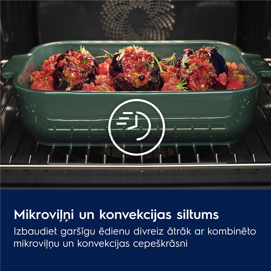 Electrolux 800 Series MealAssist Combiquick®, su mikrobangų krosnelės funkcija, 44 L, juoda - Įmontuojama kompaktiška orkaitė