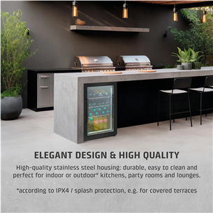 Caso BBQ Cooler S-R, 63 л, высота 68 см, черный - Холодильный шкаф