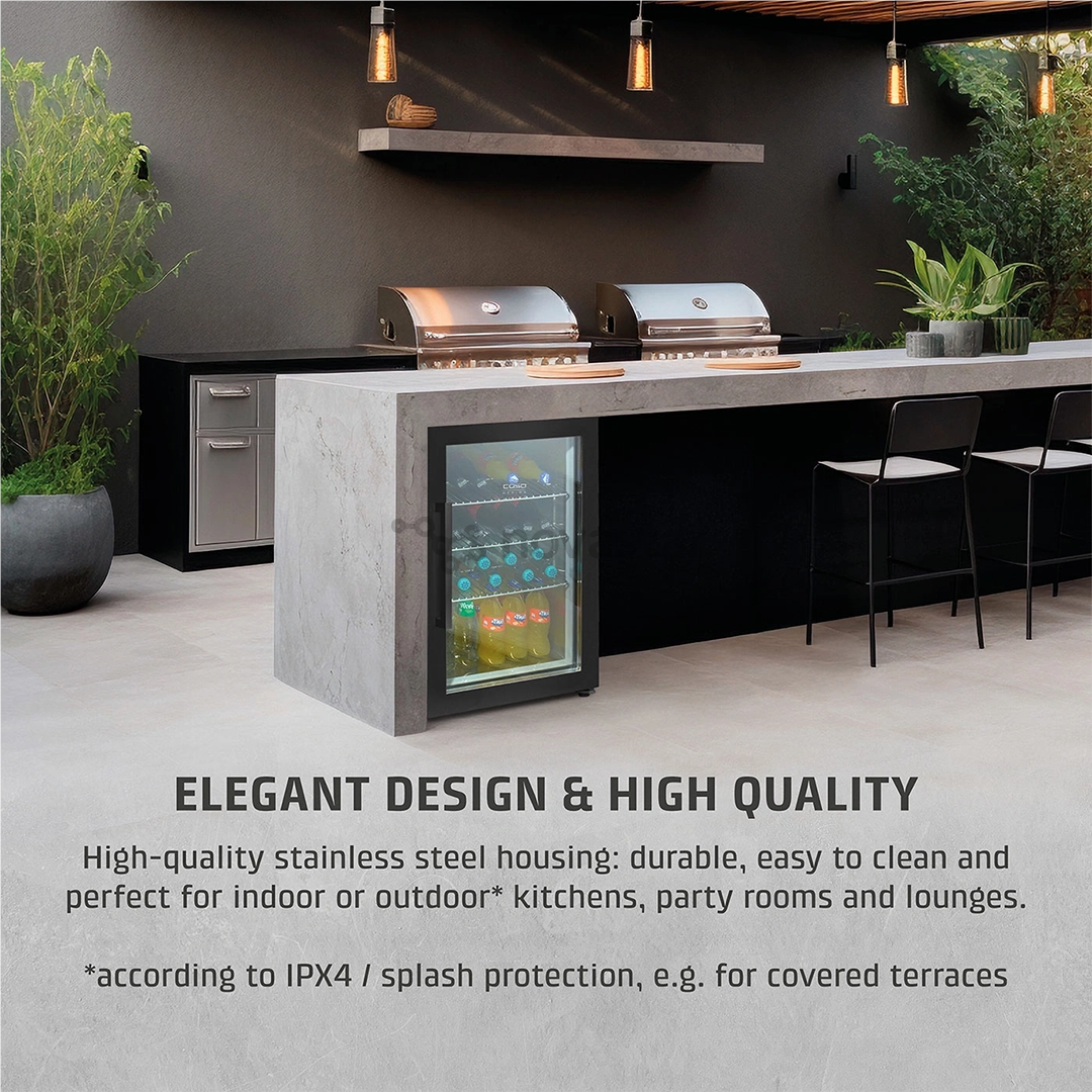Caso BBQ Cooler S-R, 63 л, высота 68 см, черный - Холодильный шкаф