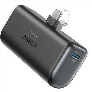 Anker Nano Power Bank, 22,5 W, 5000 mAh, juoda - Išorinė baterija