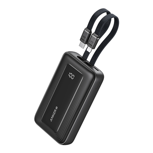 Anker Zolo Power Bank, 30 W, 10000 mAh, glossy light black - Power bank A1680G11