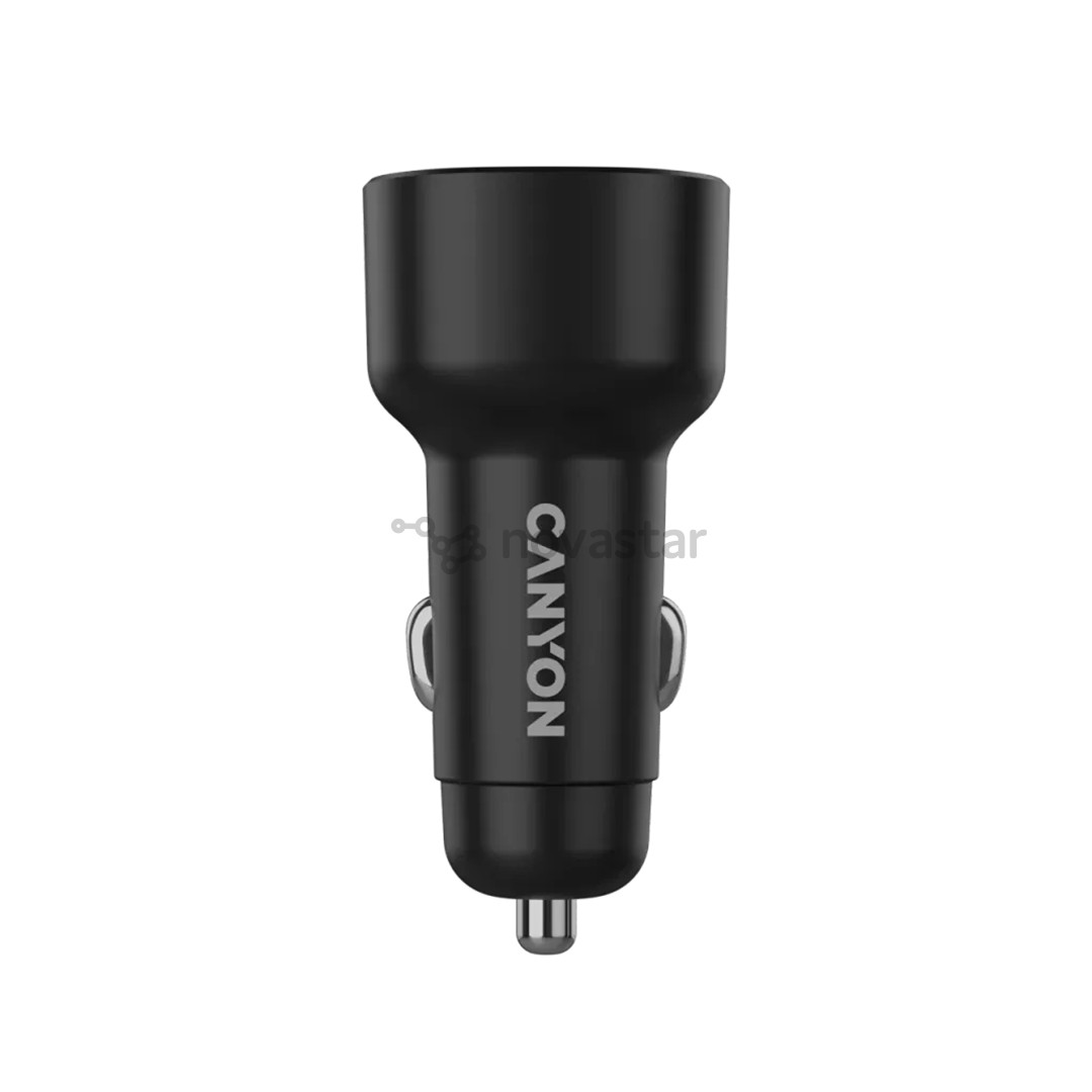 Canyon OnDrive 48, USB-A, USB-C, 48 W, black - Car charger