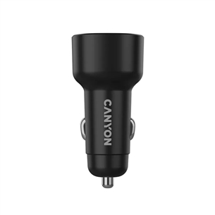 Canyon OnDrive 85, USB-A, USB-C, 83 W, juodas - Automobilinis įkroviklis