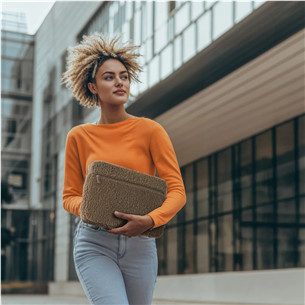 Hama Cozy, 15,6", mocha- Notebook cover