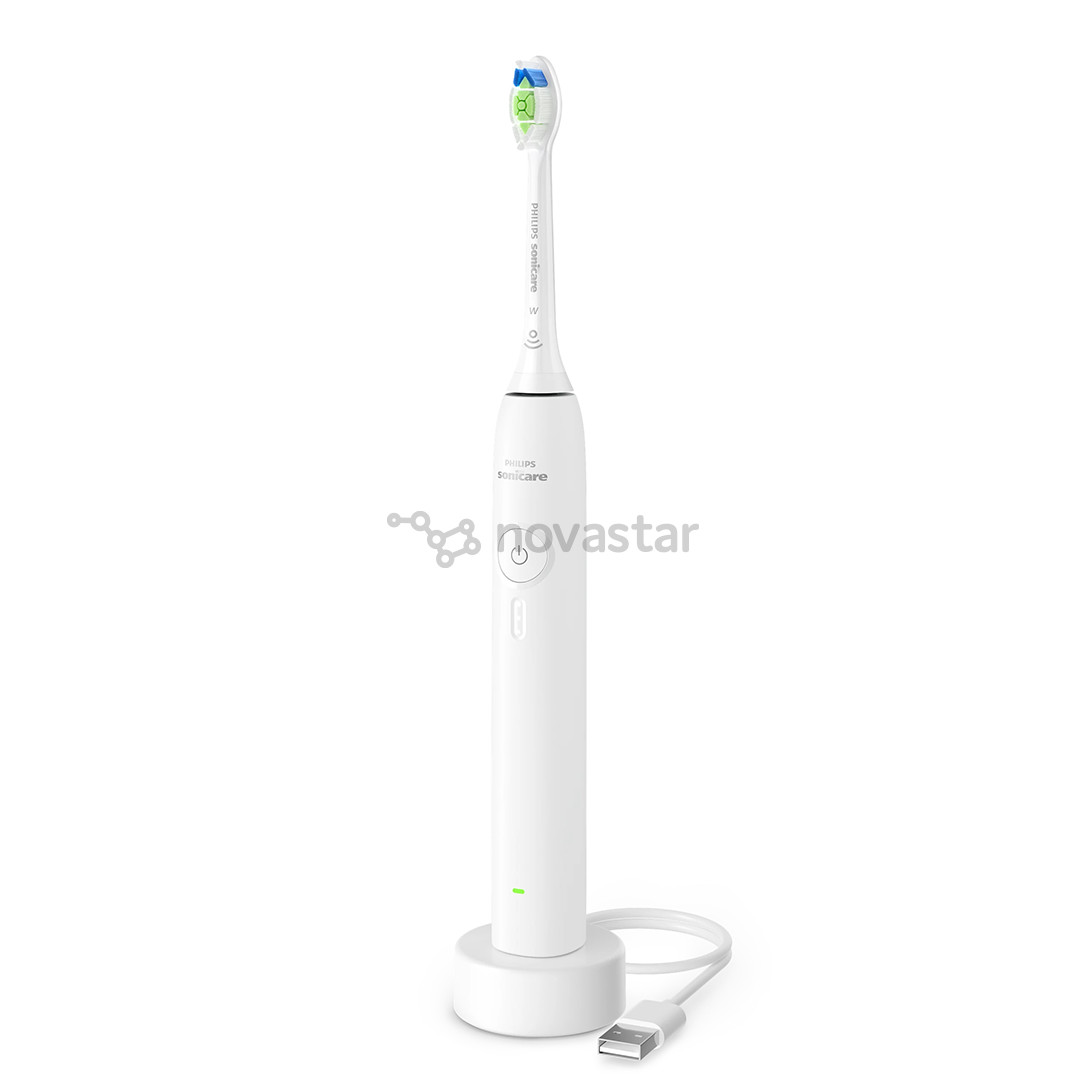 Philips Sonicare 3100 Series, baltas - Elektrinis dantų šepetėlis