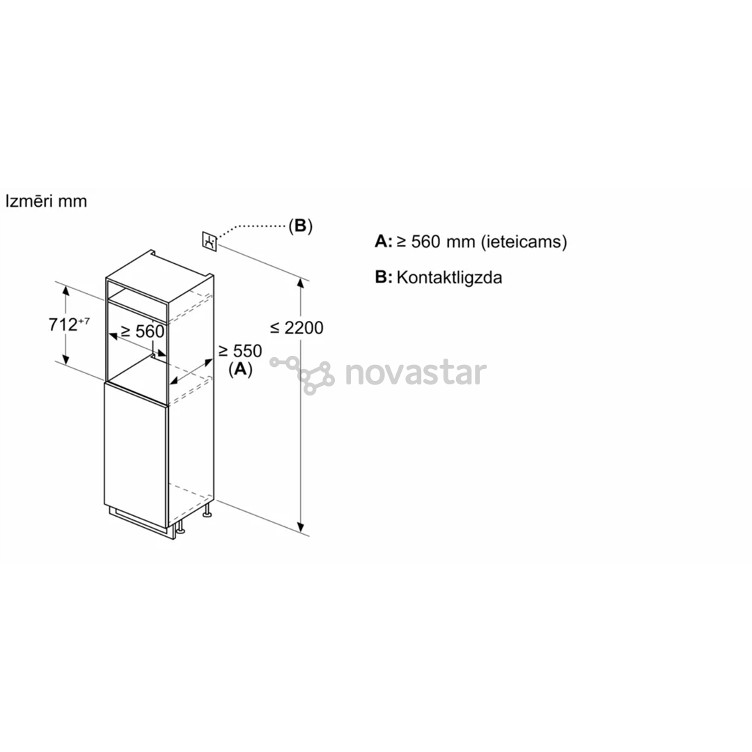 Įmontuojamas šaldiklis Bosch GIV11AFE0
