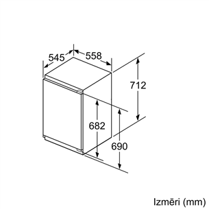 Įmontuojamas šaldiklis Bosch GIV11AFE0