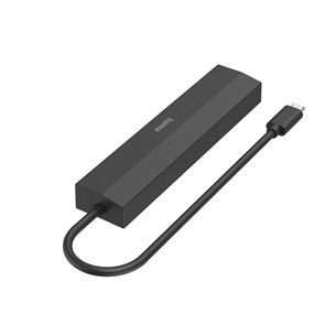 Hama USB-C Hub, 3x USB-A 3.2 Gen 1, USB-C, HDMI, LAN, juodas - USB šakotuvas