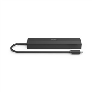 Hama USB-C Hub, 3x USB-A 3.2 Gen 1, USB-C, HDMI, LAN, juodas - USB šakotuvas