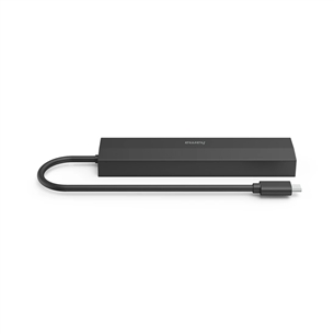 Hama USB-C Hub, 3x USB-A 3.2 Gen 1, USB-C, HDMI, LAN, juodas - USB šakotuvas