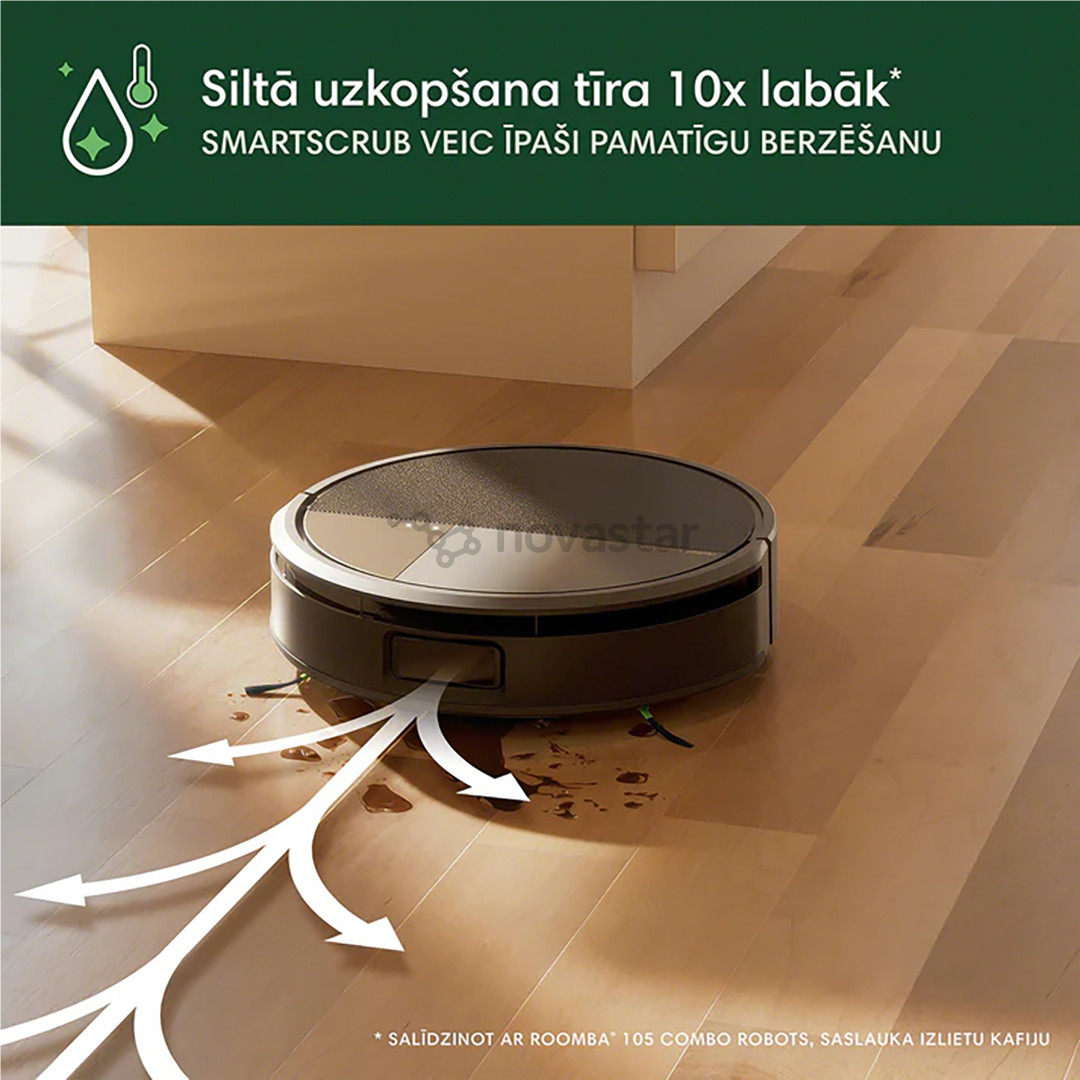 iRobot Roomba® Max 705 Combo, Wet & Dry, juodas - Dulkių siurblys robotas