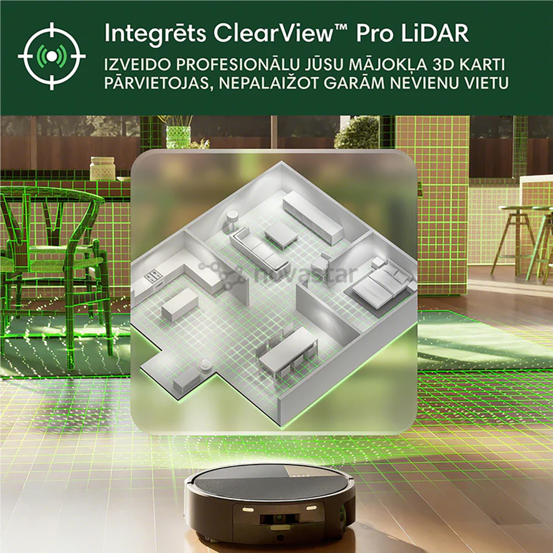 iRobot Roomba® Max 705 Combo, Wet & Dry, juodas - Dulkių siurblys robotas