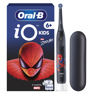 Braun Oral-B iO Kids, Marvel Spiderman, черный - Электрическая зубная щетка + футляр IO.KID.SPIDER.TC