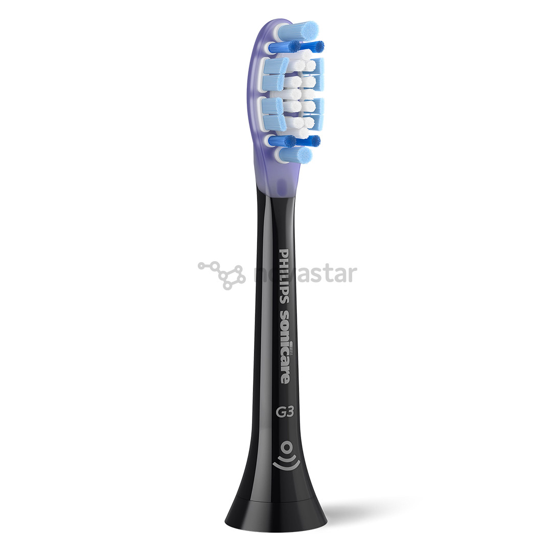 Philips Premium Gum Care, 4 vnt., juodi - Dantų šepetėlių antgaliai