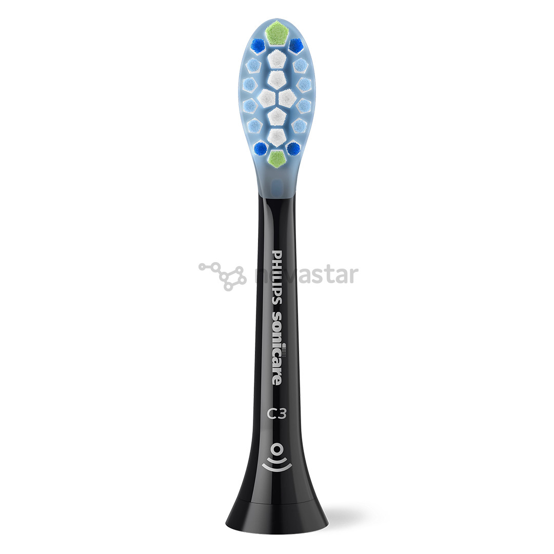 Philips Sonicare Premium Plaque Defence, 5 vnt., juodi - Dantų šepetėlių antgaliai